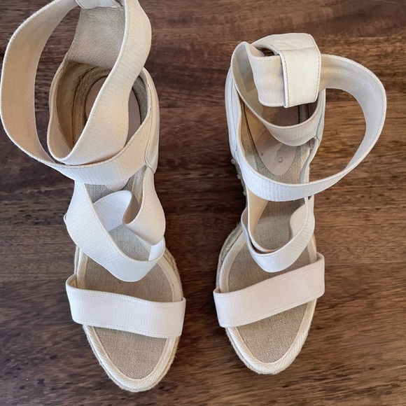 Club Monaco Wedge Sandal Sz 40 - Picture 10 of 11